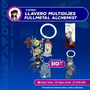 Llavero Multidijes de FullMetal Alchemist