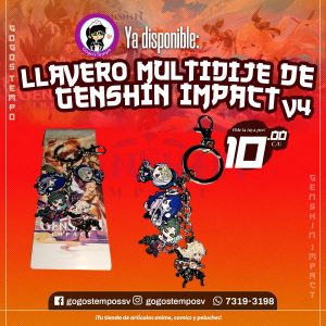 Llavero Multidijes de Genshin Impact v4