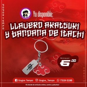 Llavero de Akatsuki y bandana de itachi, Naruto