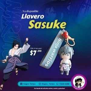 Llavero goma de sasuke, Naruto