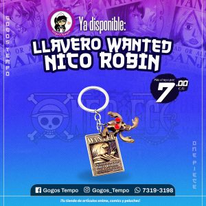 Llavero Wanted de Nico Robin, One Piece