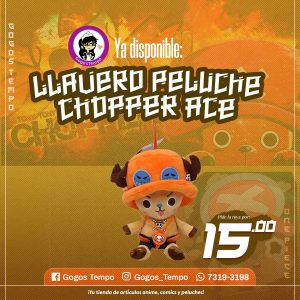 Llavero peluche de chopper Ace, One piece