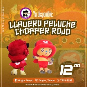 Llavero Peluche de Chopper rojo, One Piece
