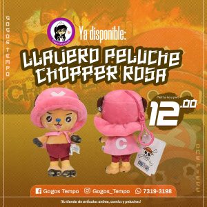 Llavero Peluche de Chopper rosa, One Piece