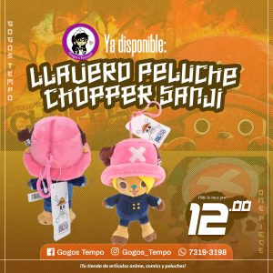 Llavero Peluche de Chopper Sanji, One Piece