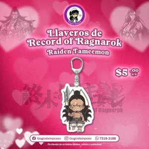 Llavero Acrilico Record of Ragnarok Raiden tameemon
