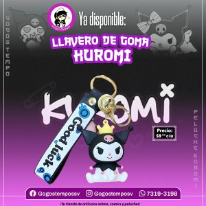 Llavero de goma de Kuromi