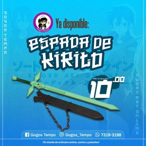 Llavero espada negra Kirito  SAO
