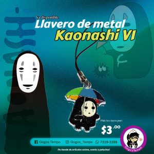 Llavero metal de sin rostro v01/arcoiris sombrilla, El viaje de Chihiro