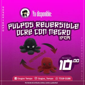 Pulpo reversible vino /negro