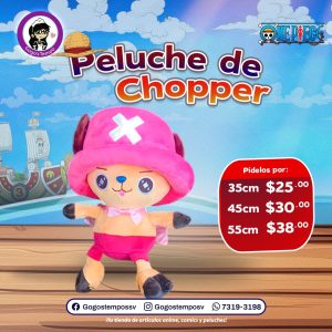 Peluche de Chopper Rosa 25cm, One Piece