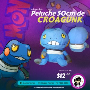 Peluche croagunk  10cm pokemon