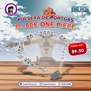 Pulsera metalica de Portgas D. Ace, One Piece