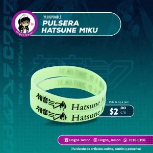 Pulsera de goma Hatsune Miku