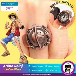 anillo reloj de One Piece