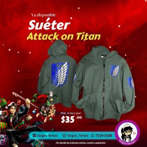 Suéters VERDE, Shingeki no kyojin SNK