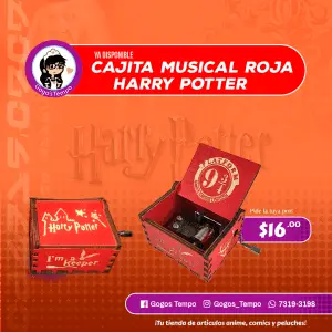 Caja Musical Harry Potter Roja