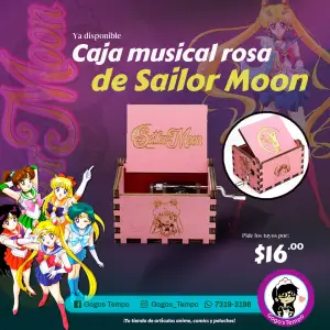 Caja musical de Sailor Moon Rosa